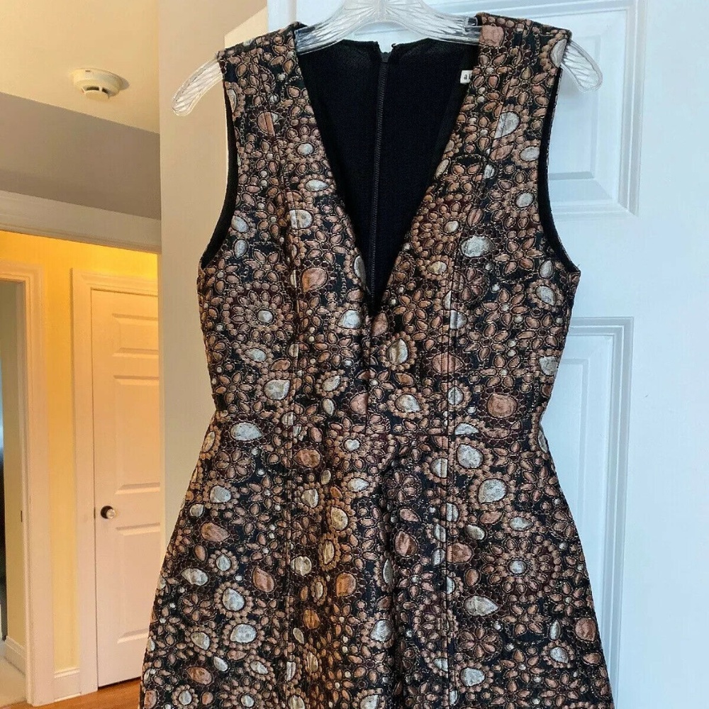 Alice and Olivia Size 6 Rose Gold Cocktail Dress